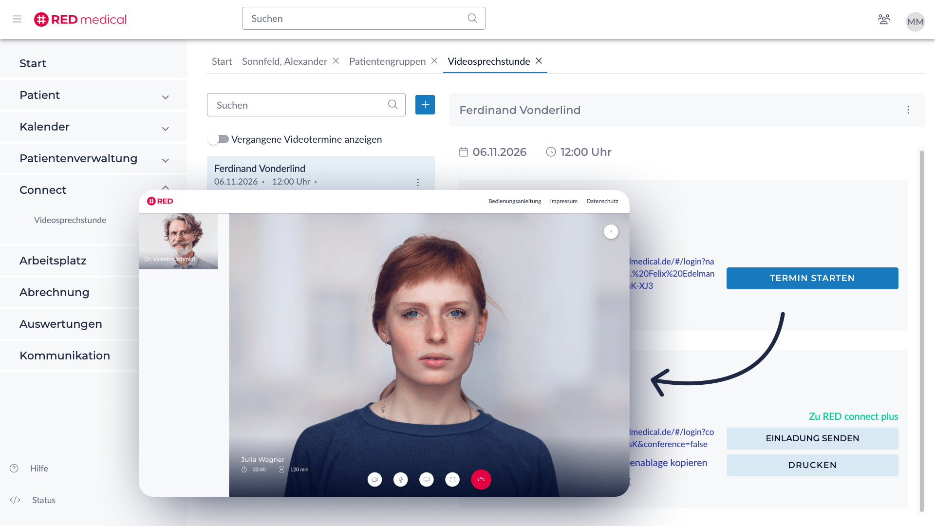 Videotherapie in RED medical